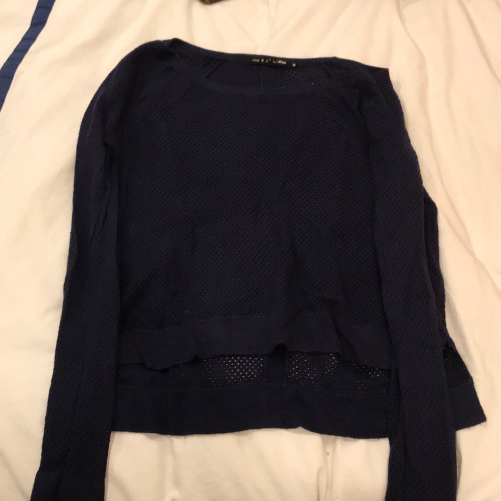 Rag and Bone jean crochet pull over